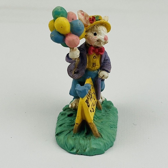 Cottontail Lane Balloons For Sale Bunny‎ Rabbit Figurine Resin - Picture 2 of 6